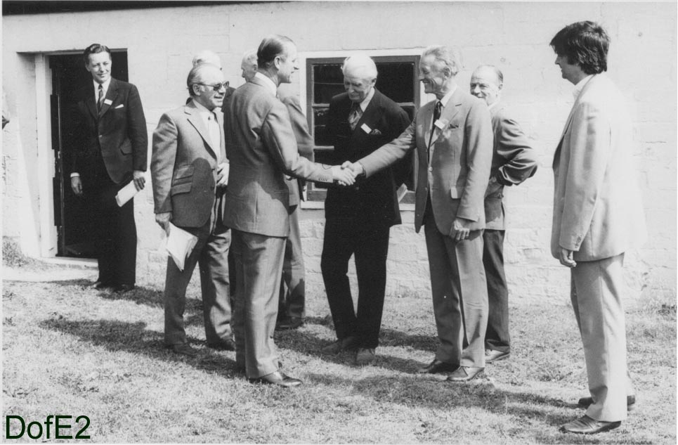 The Duke of Edinburgh meeting the team at Crofton