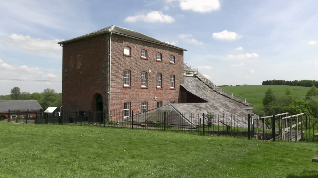 West view of pumping station