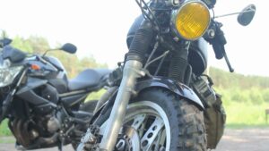 Two motor cycles